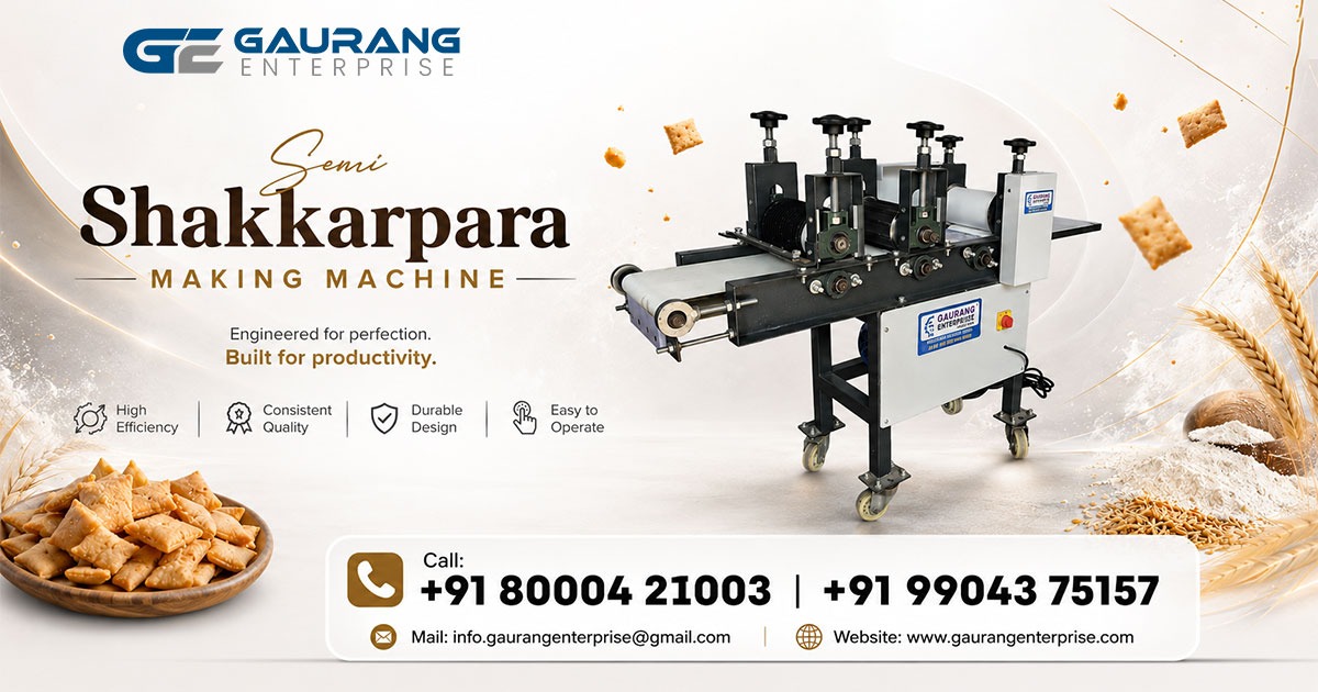 Semi Shakkarpara Making Machine in Maharashtra