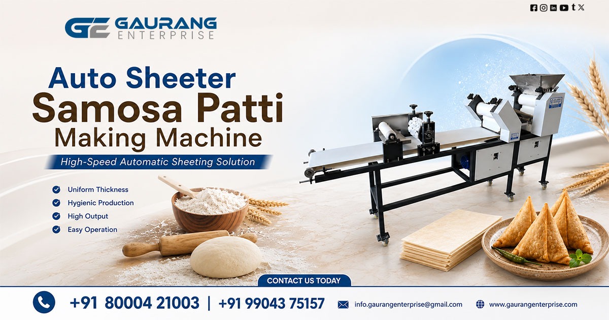Auto Sheeter Samosa Patti Making Machine in Maharashtra