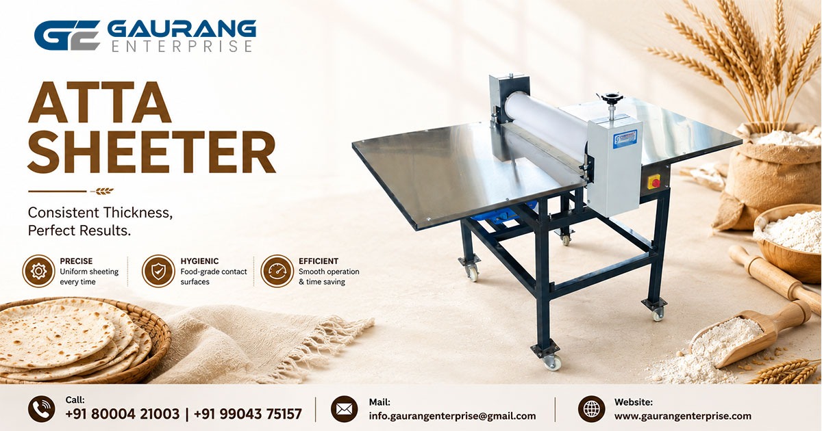 Premium Atta Sheeter Machine in Delhi for Commercial Kitchens