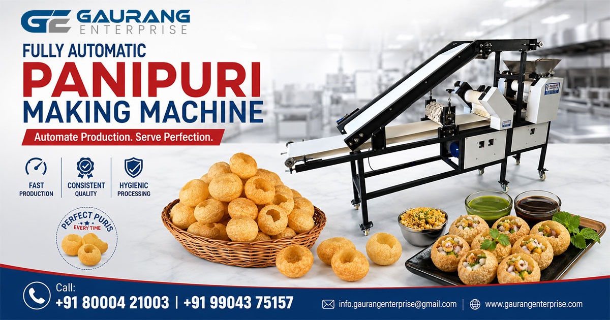 Fully Automatic Pani Puri Making Machine in Uttar Pradesh