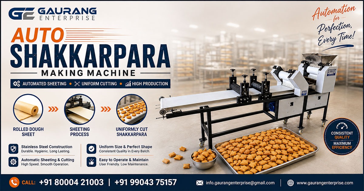 Auto Sheeter Shakkarpara Making Machine in Uttar Pradesh