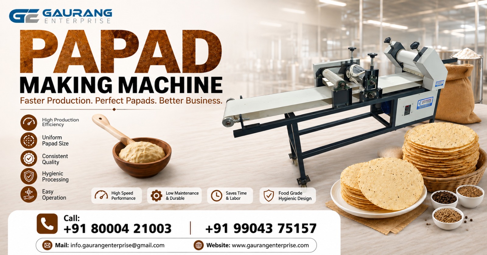 Papad Making Machine Supplier