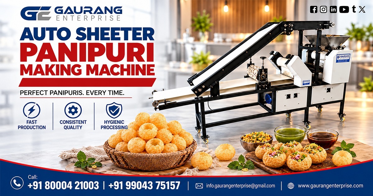Auto Sheeter Panipuri Making Machine in Karnataka