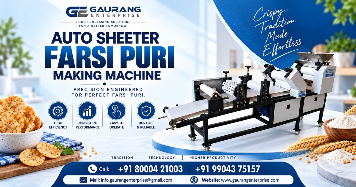 Auto Sheeter Farsi Puri Making Machine in Karnataka